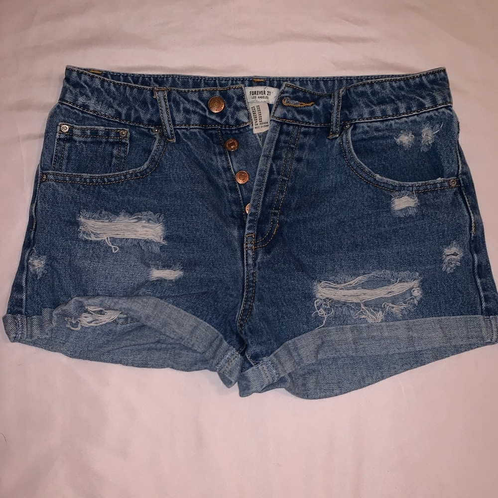 Forever 21 blue jean shorts